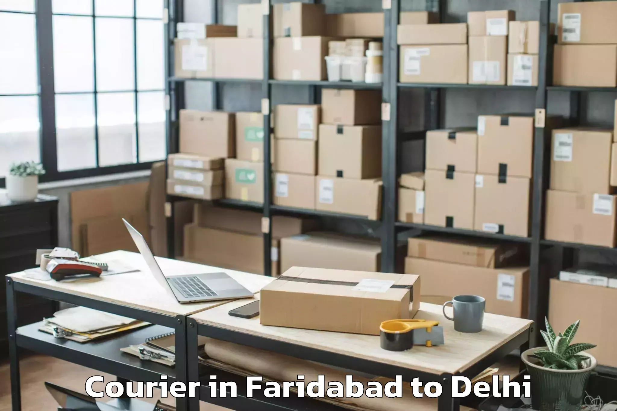 Faridabad to Parsvnath Mall Azadpur Courier Booking